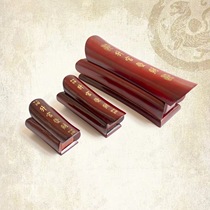 Redwood small coffin ornaments nanmu solid wood carving company office study desk special handicrafts hand pieces