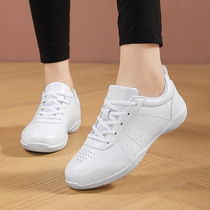 Aerobics competitive radio gymnastics competition special cheerleading shoes gymnastics shoes white mesh soft sole dance shoes for women