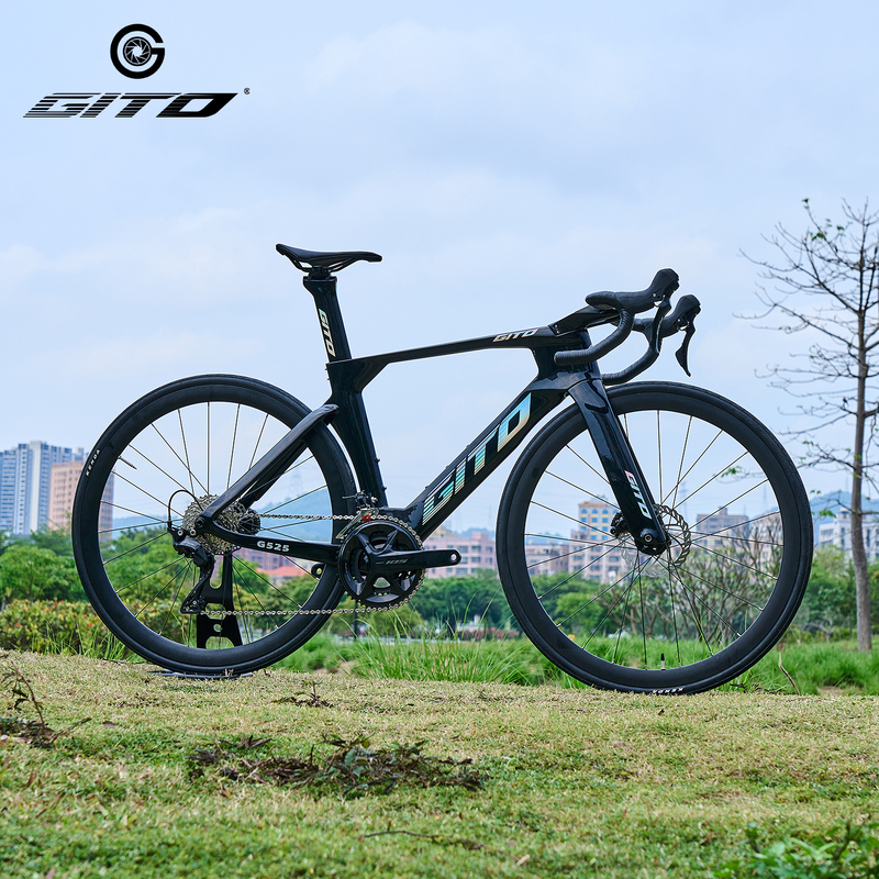 Gito Jietuo Carbon Fiber Road Bike Adult Shimano 24-Speed Hydraulic Disc Brake Racing Bike Gito Jietuo Carbon Fiber Road Bike Adult Shimano 24-Speed Hydraulic Disc Brake Racing Bike