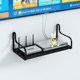 Wall-Mounted Shelf for Living Room Tv Set-Top Box, Wifi Router Bracket, Wall-Mounted Storage Box Without Drilling