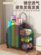 Yoga Mat Storage Basket with Wheels, Sports Equipment, Basketball Supplies Storage Organizer, Home Fitness Equipment Storage Rack