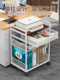 Printer Storage Rack, Movable Multi-Layer Storage Shelf, Office Under-Desk Floor-Standing Storage Cabinet, File Organizer Rack