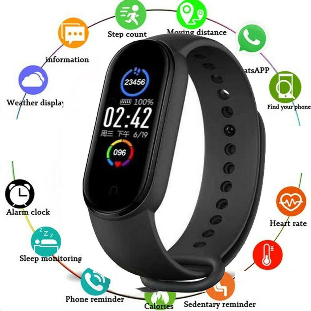M5 Smart Band Bracelet Waterproof Smarth watch Blood Pressur