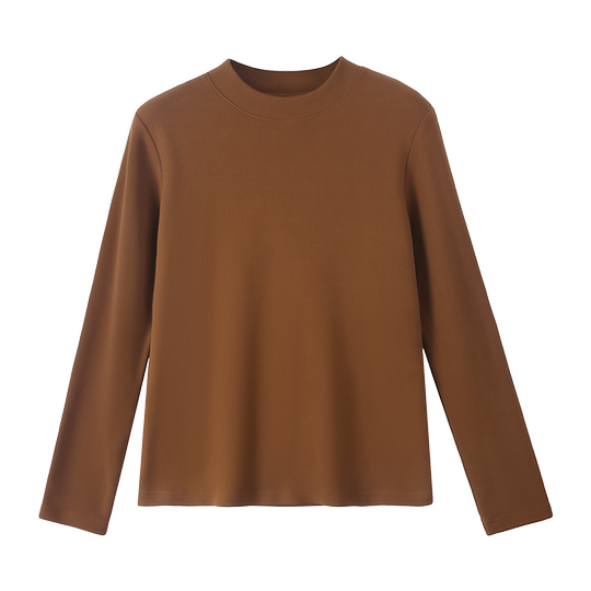 Kida half turtleneck bottoming shirt autumn and winter inner wear for women 2025 new style medium collar stand collar warm slim long-sleeved top for men