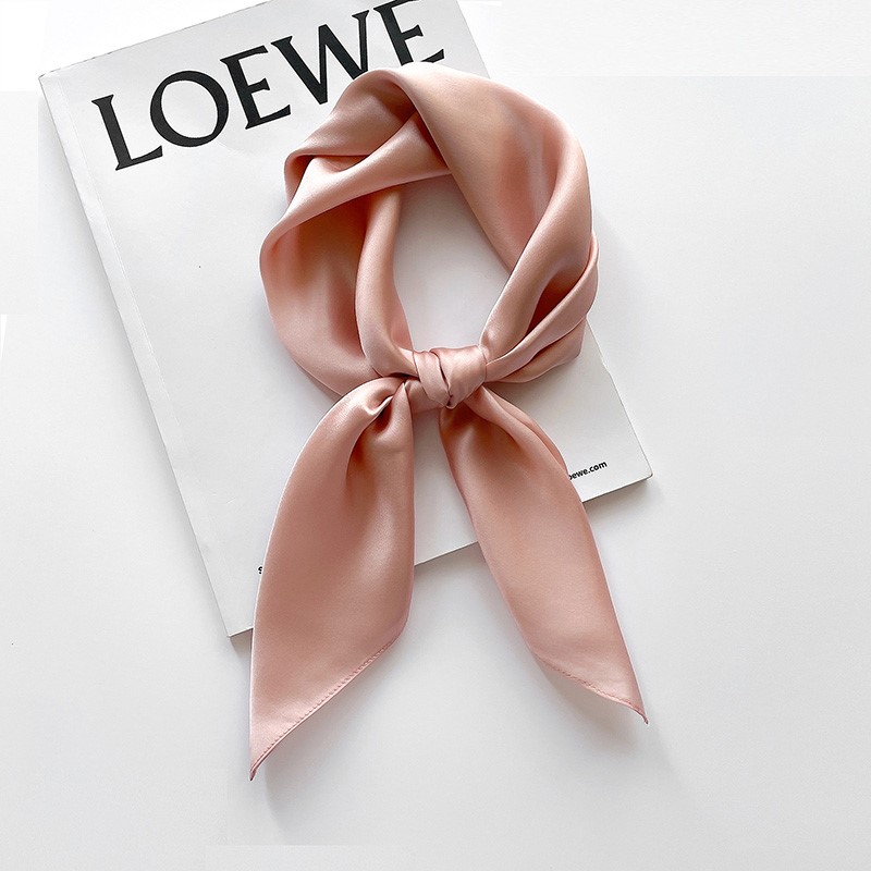 Pure color true silk little square towels spring fall brief about 70cm mulberry silk thin section scarf 100 hitch decoration silk scarves -