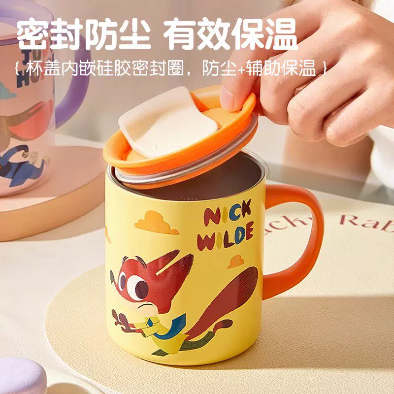 Дисней Зоотопия терм mug 316L нержавеющая сталь кружка детская вода кружка домашняя открытая кружка антипадение