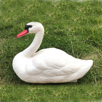 1Piece Hunting White Bait Garden Plastic Pond Goose Decor Wh