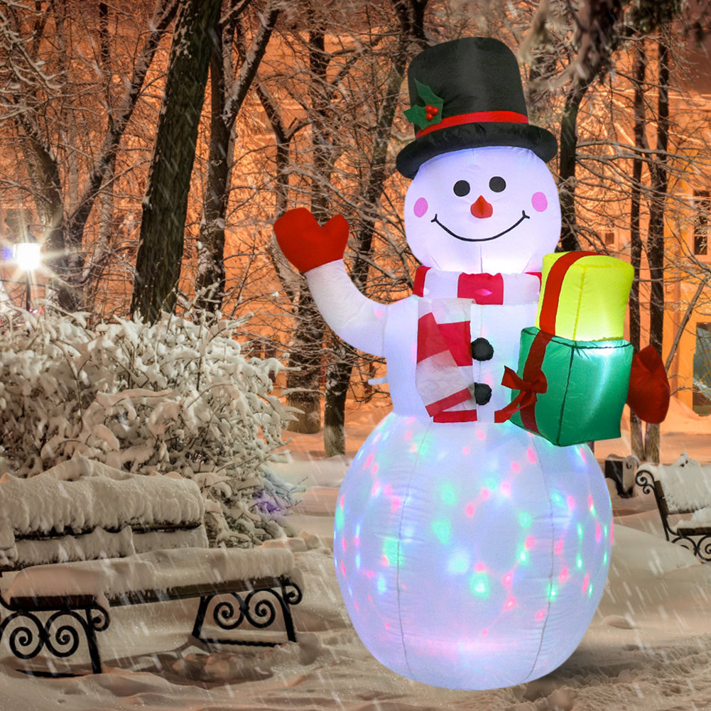 150cm LED Illuminated Inflatable Snowman Air Pump Inflatable