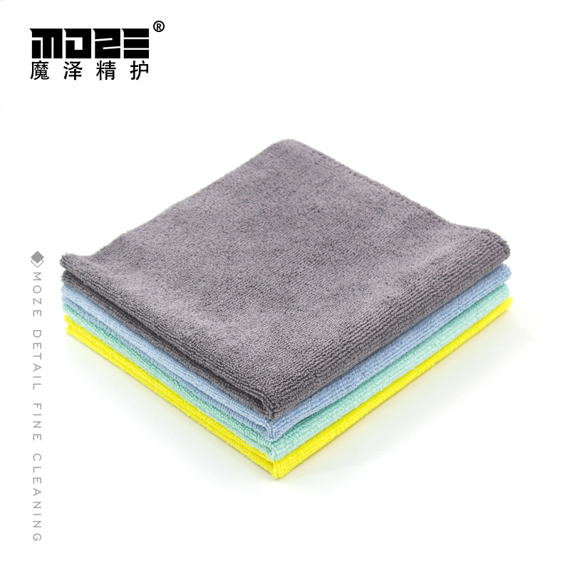 Car crystal-coated towel under wax wax collection interior trim details wipe cloth microfiber borderless car towel