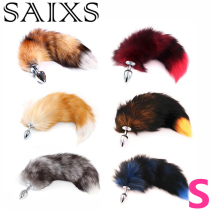 SAIXS Fox Tails Anal Plug Metal Anal Sex Toys Butt plug Sex