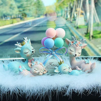 Net red goddess model all the way safe deer car ornaments center console car high-end car interior decoration products
