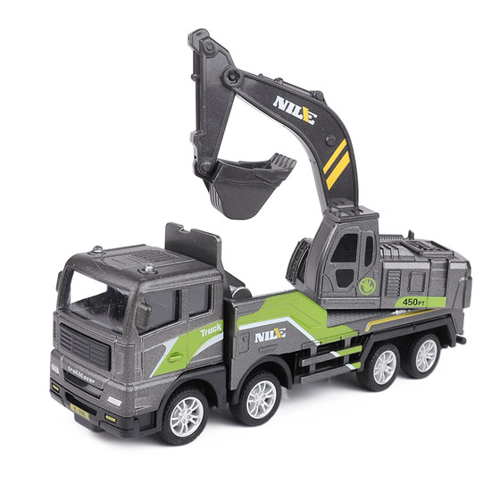 Mixer truck children's toy crane push excavator cement concrete engineering vehicle alloy car model set