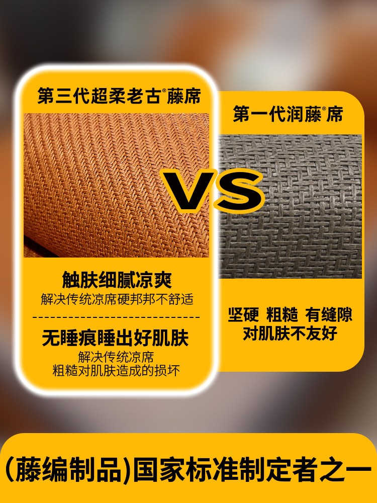 Natural Rattan Mat for Mother and Baby, Foldable Mat, Summer Straw Mat, Ice Silk Mat, Dual-Use for Summer and Winter, Mugwort Mosquito Repellent Mat