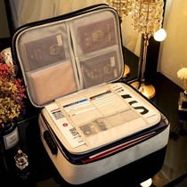 Multifunction document containing bag box Students Dormitory Home Large capacity Paper bag Passport Room Certificate Card Bag