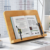 Read Bookshelf Reading Rack Adjustable Computer Kickstand Book Stand Desktop Children Student Clips Fixed Watch Book Theorist