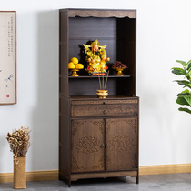 Buddha Niche New Chinese State Cabinet Home For Table Solid Wood Buddha Tai Guanyin Buddha Statue of the Altar God deity Gods Cabinet of Table Finance
