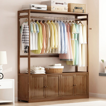 Simple wardrobe Home Bedroom modern minimalist Contained Seminator Rental room with solid wood dust-proof containing lockers