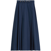 (New for Spring and Summer) MaxMara 2024 Spring and Summer New Womens Cotton Poplin Skirt 9101024306