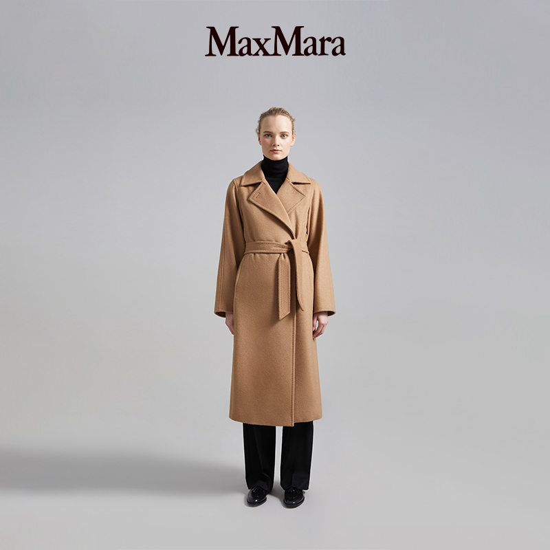 (Classic) MaxMara women's clothing Manuela Loco suede Classic lacing coat 1016141906-Taobao