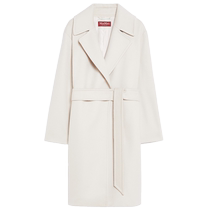 MaxMara2024 early autumn new womens sheep wool robe coat 6016094106