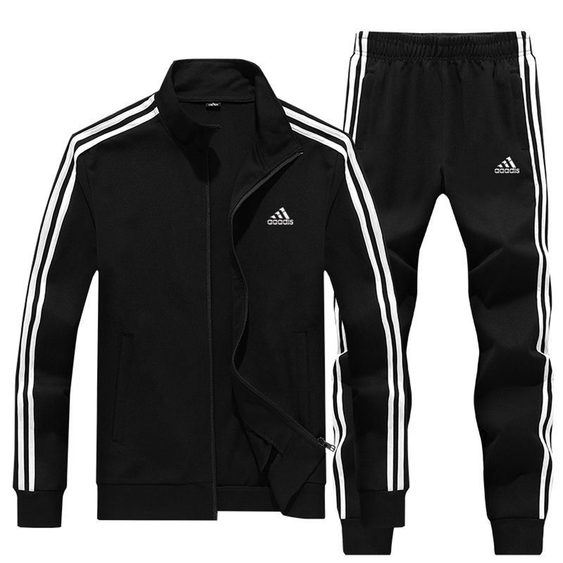 Autumn Clover Casual Sports Suit for Men and Women, Three-Stripe Stand-Up Collar Cardigan Sweatshirt, Fitness Running Two-Piece Set Autumn Clover Casual Sports Suit for Men and Women, Three-Stripe Stand-Up Collar Cardigan Sweatshirt, Fitness Running Two-Piece Set