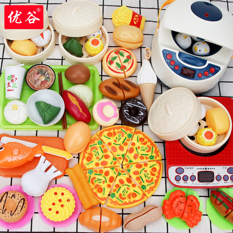 Food Toy Girl Kitchen Plays Home Wine Cooking Set Children's Educational Multifunctional Cooking Girl 123456