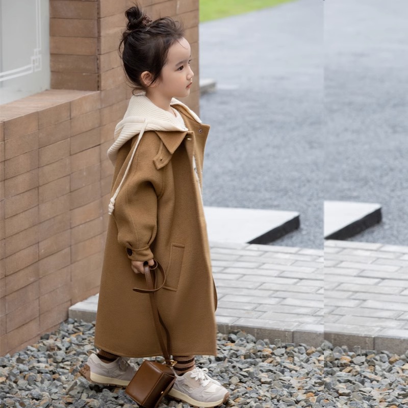Girl gush jacket autumn winter 2023 new foreign air Airy Thicken children Clothing Girl Warm Coat-Taobao