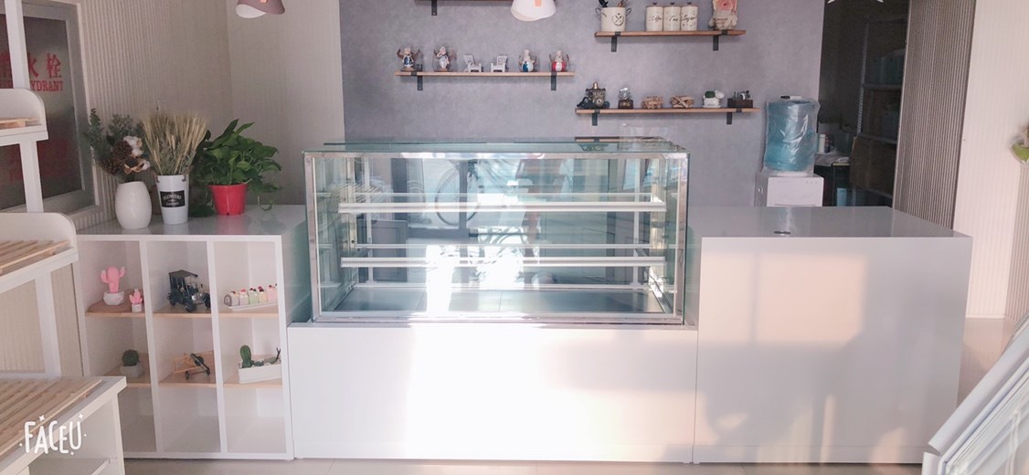 Snow sclera minimalist modern small front desk Baking Lacquer Custom Dessert Shop Counter Cashier's Counter Bright Light Milk Tea Shop Pick Up