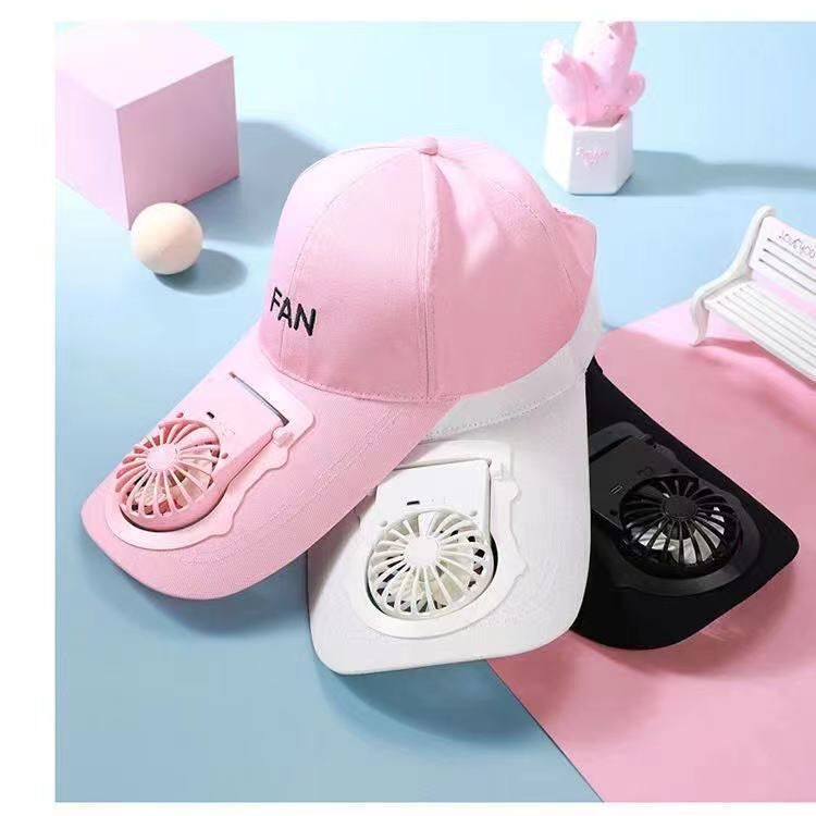 Smart electric fan cap with fan hat child with fan hat adult Summer throttle anti UV