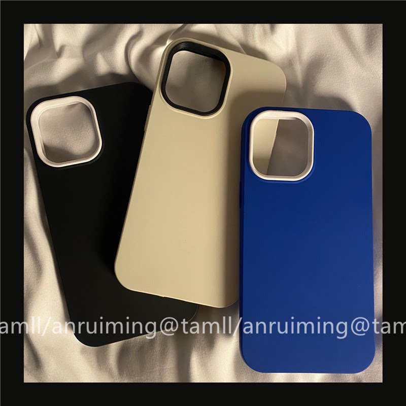 An Ruiming three-in-one frosted solid color for iPhone13pro max apple 11 mobile phone case xr xsmax 8plus drop-resistant iphone