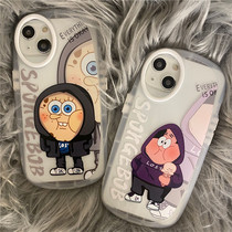 Anery Inscription Large Star Sponge Baby applies iPhone13pro max apple 11 phone shell xr xsmax lovers transparent anti-fall iphone12 silicone gel