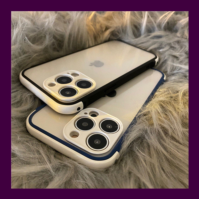 ARMINS is a simple colour transparent for iPhone 13pro max Apple mobile phone protection shell xr xsmax 8plus anti-fall iPho