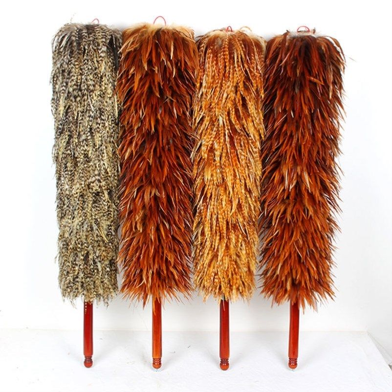 Chicken Hair Zen Seed Dust Removal Sweep Grey Pure Hand Real Chicken Hair Wool without dropping Mao Home Car Retractable Clean Blanket