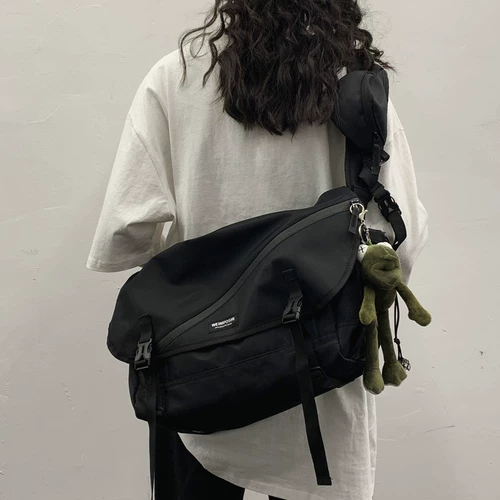 Японская сумка на одно плечо, вместительная и большая брендовая сумка через плечо для отдыха, в корейском стиле