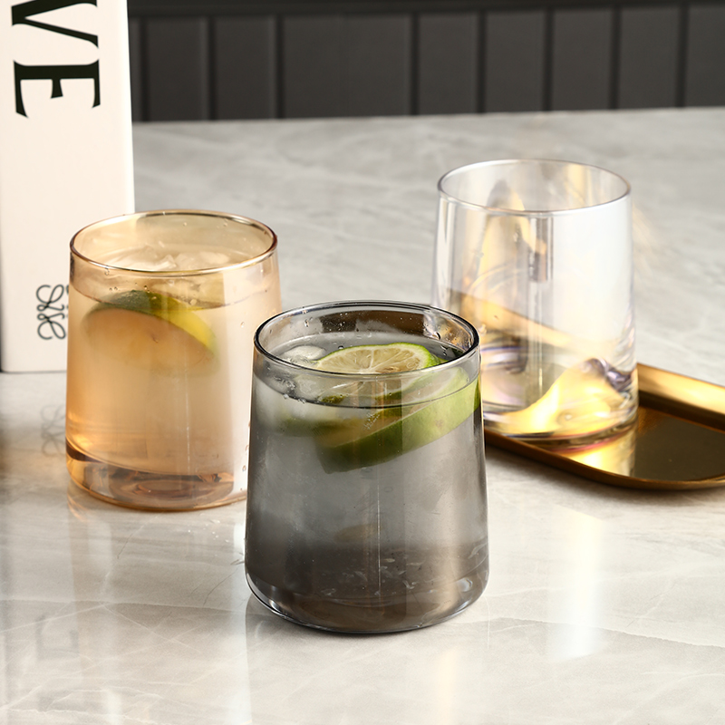 ins high-value creative glass large-capacity wash cup household mouthwash cup light luxury toothbrush toothbrush cup