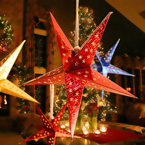 Mid-Autumn National Day Decorations Pentagon Ceiling School Shopping Hotel Gold Mobile Jewelry Ceiling Store