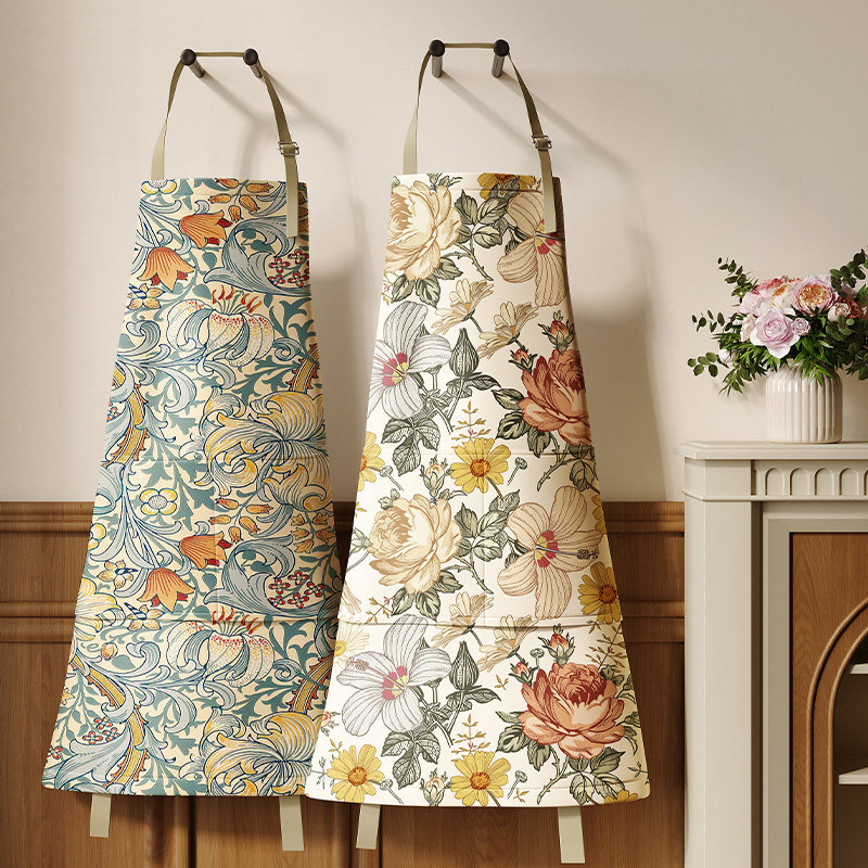 Celot Kever Light Luxury American-Style Apron for Home Kitchen, Waterproof and Oil-Proof, High-Value Cooking-Specific Smock