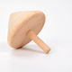 Wooden spinning top rotating small spinning top manual kindergarten children boys toy traditional nostalgic wooden logs