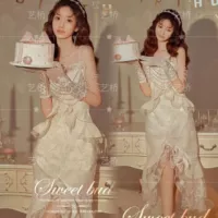 Платье, перчатки, 51 размер