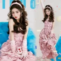 Топ без лямок, ободок, перчатки, 20 размер