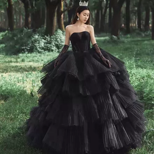 23 новых тематических костюма для фотостудии, ретро Хепберн, свадебная фотография, французское художественное фото, модное черное платье