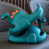 Детские летние тапочки, нескользящие слайдеры для ванны для мальчиков, динозавр, мягкая подошва, семейный стиль