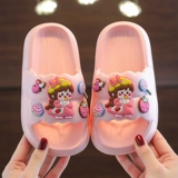 Детские тапочки, летняя мультяшная обувь, милые нескользящие слайдеры для принцессы, мягкая подошва