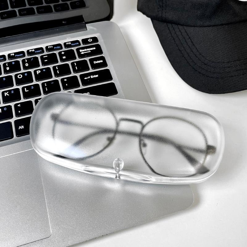 Transparent Glasses Case Portable Pressure-Resistant Girl's Literary Style Boy's Creative Personalized Eye Storage Box Sun Sun