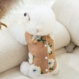 Двусторонний жилет, одежда для собак, осенне-зимняя флисовая куртка Тедди Бишон, померанский шпиц, маленькая собака, кошка, зимняя флисовая куртка