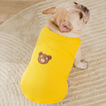 Smeared tea cute little Bear Puppy clothes thin vest teddy pets better than panda Mimi small puppies summer vests