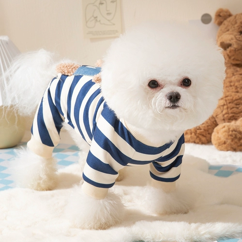 Трехмерная одежда для щенка медведя Весна и летняя плюшевая бишон медведь Померанский маленький собака кот кот четвероногий домашняя одежда