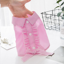 Smear Plaid Plaid Skirt small Puppy clothes Summer thin Shirt Teddy Bib Bear Beauties Kitty small dog breathable