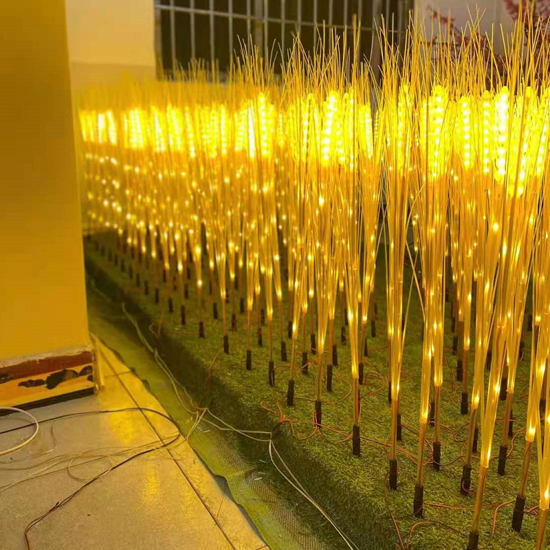 LED luminous ears of wheat lamp reed lamp solar outdoor garden lighting project landscape decoration floor lawn lamp