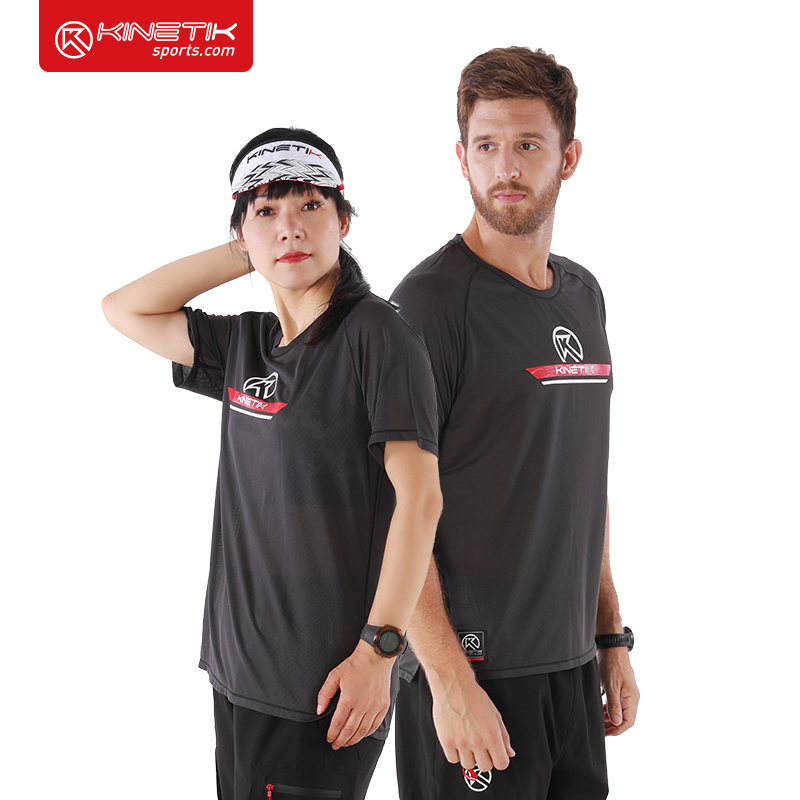 Large K Kinetik Kambel Summer Men and Women's Marathon Running Speed Dry Breakthrough T - shirt